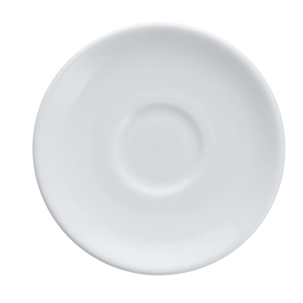 511-TC7600DV07 4 3/4" Round Serena Espresso Saucer - China, White