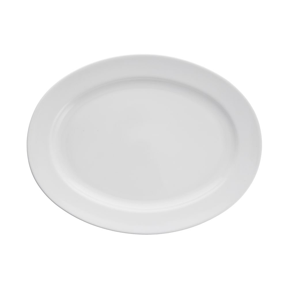 511-TC7600DV25 14 3/4" Oval Serena Platter - China, White