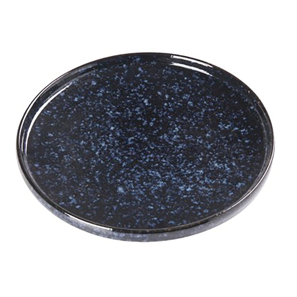 614-BL207 7 1/2" Round Coupe Plate - Ceramic, Blue Star