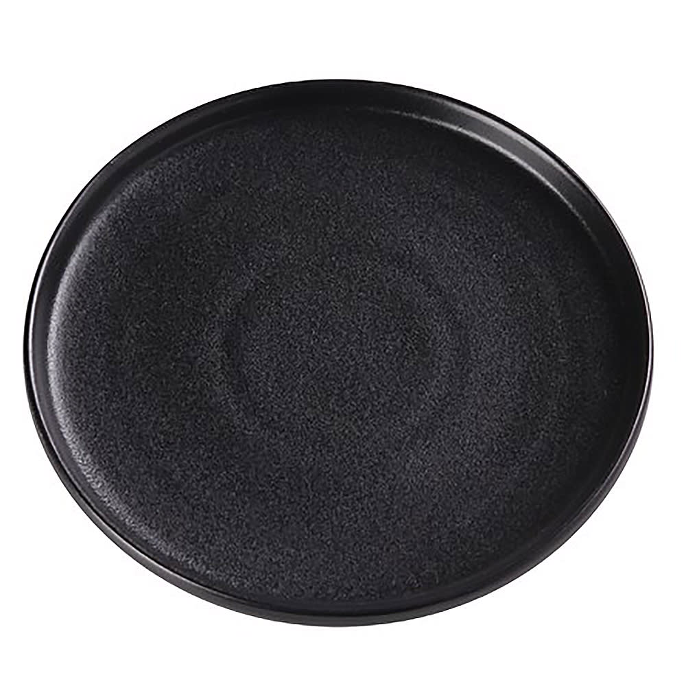 614-NB108 8 1/4" Round Plate - Ceramic, Noble Black