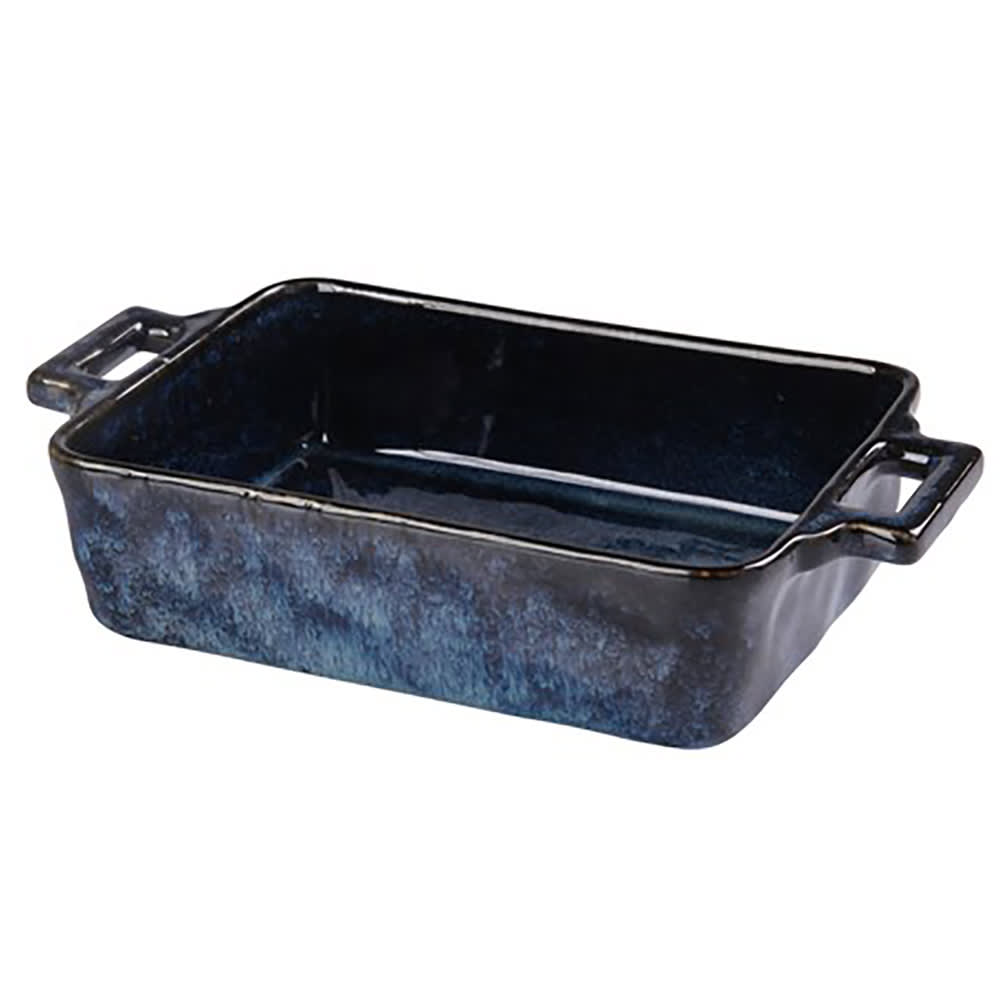 614-BL912 70 oz Rectangular Bake Dish w/ Handle - Ceramic, Blue Star
