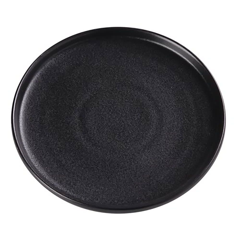 614-NB107 7 1/2" Round Plate - Ceramic, Noble Black