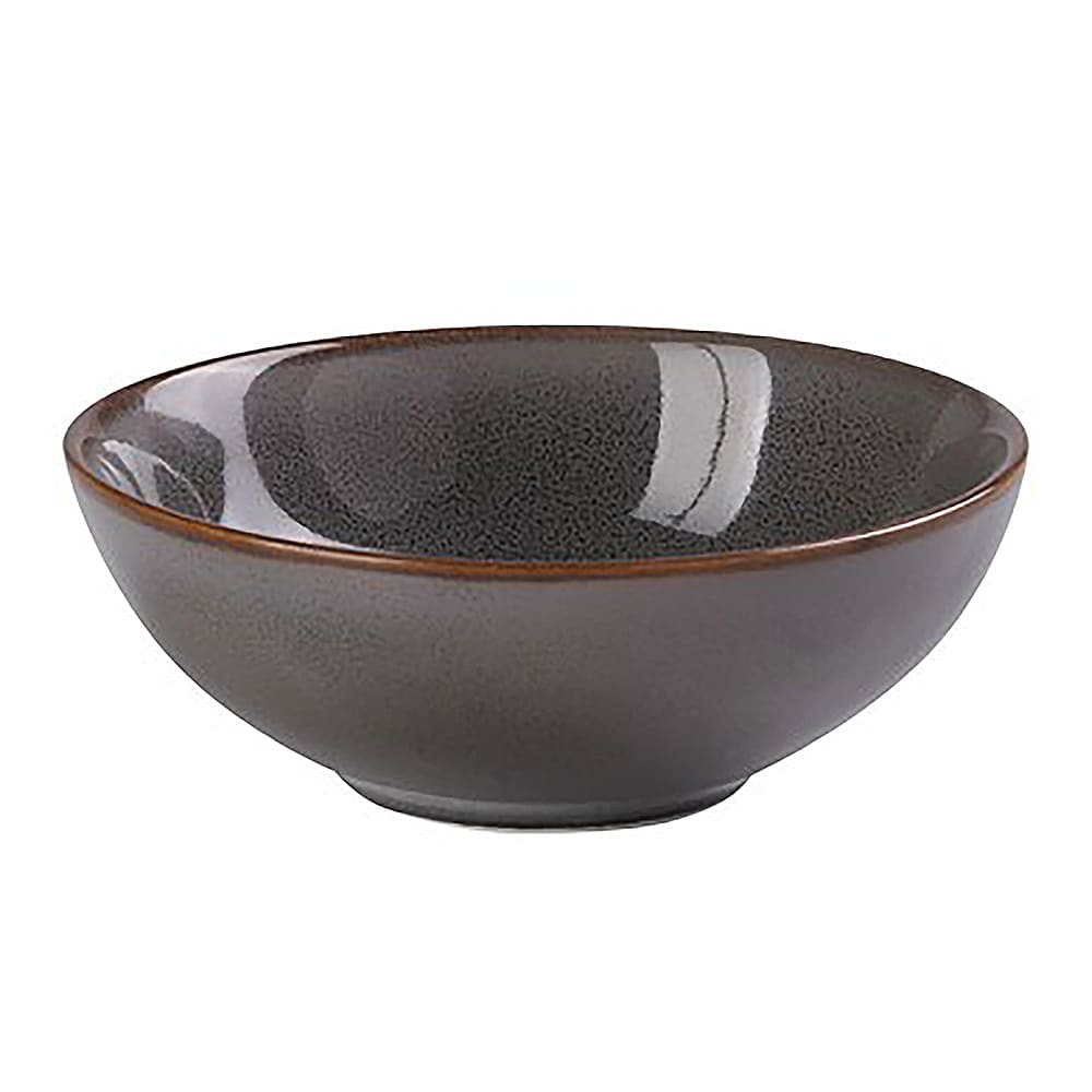 614-PK808 44 oz Round Noodle Bowl - Ceramic, Gray