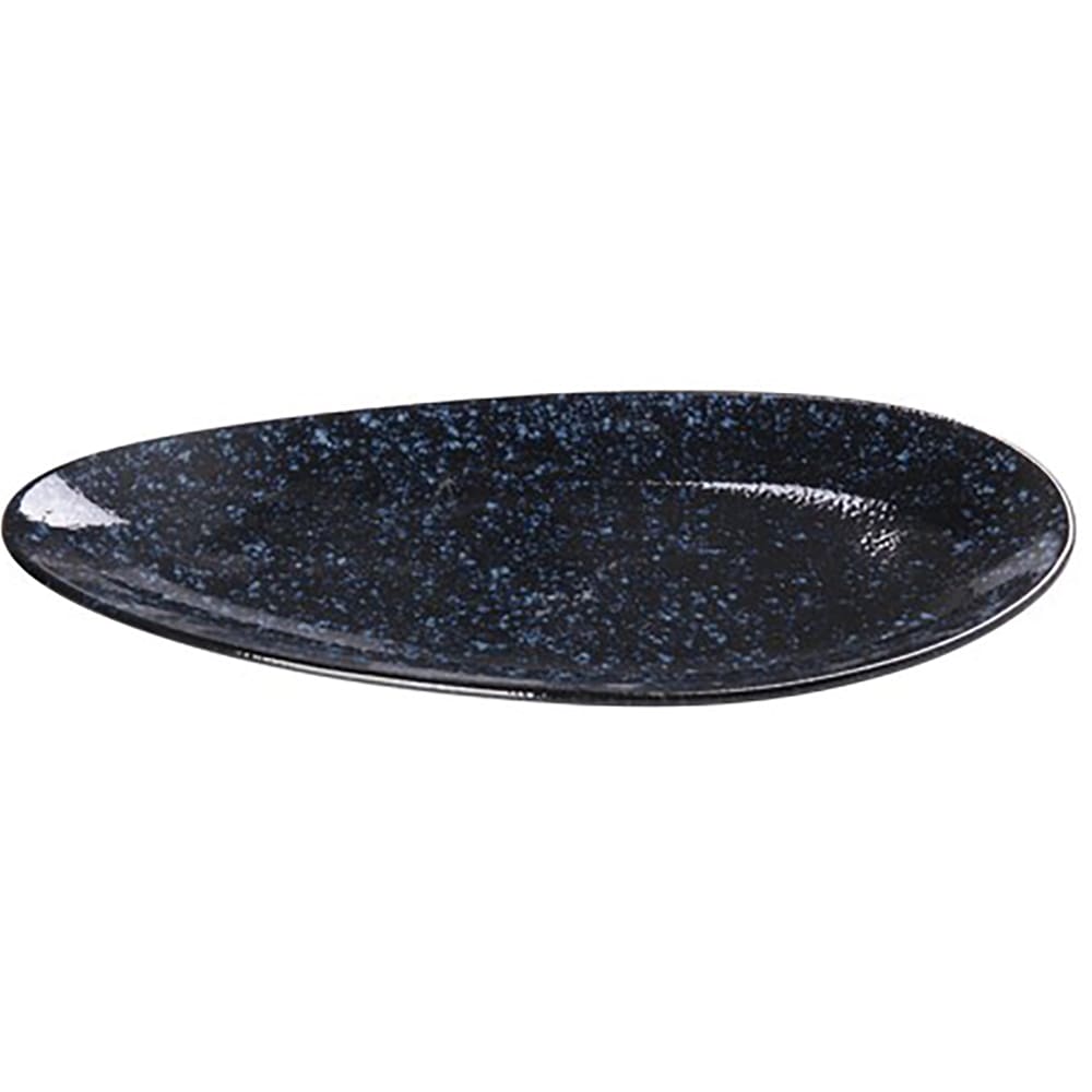 614-BL316 16 1/2" Round Coupe Plate - Ceramic, Blue Star