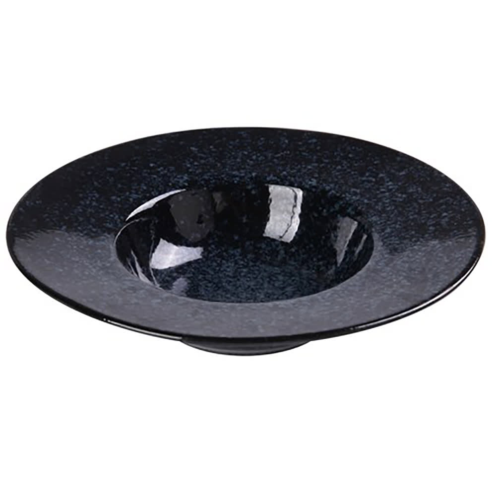 614-BL610 10 oz Round Dessert Plate - Ceramic, Blue Star