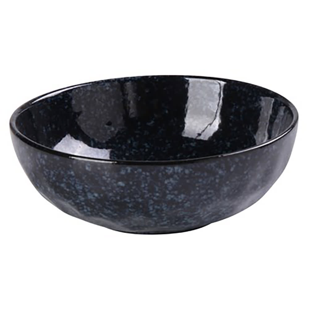 614-BL807 28 oz Round Salad Bowl - Ceramic, Blue Star