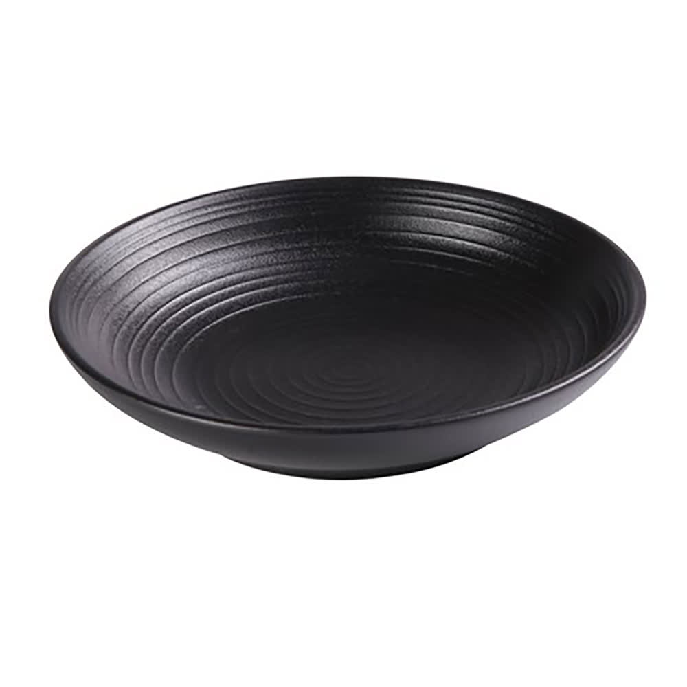 614-NB608 20 oz Round Soup/Salad Bowl - Ceramic, Noble Black