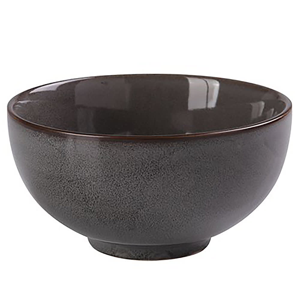 614-PK705 15 oz Round Nappie Bowl - Ceramic, Gray