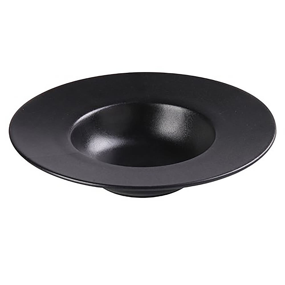 614-NB610 10 oz Round Dessert Plate - Ceramic, Noble Black