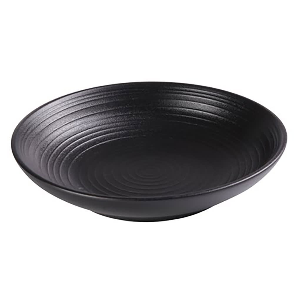614-NB609 28 oz Round Soup/Salad Bowl - Ceramic, Noble Black