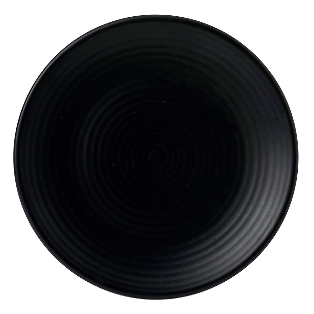450-EJ229 9" Round Evo Plate - Ceramic, Jet