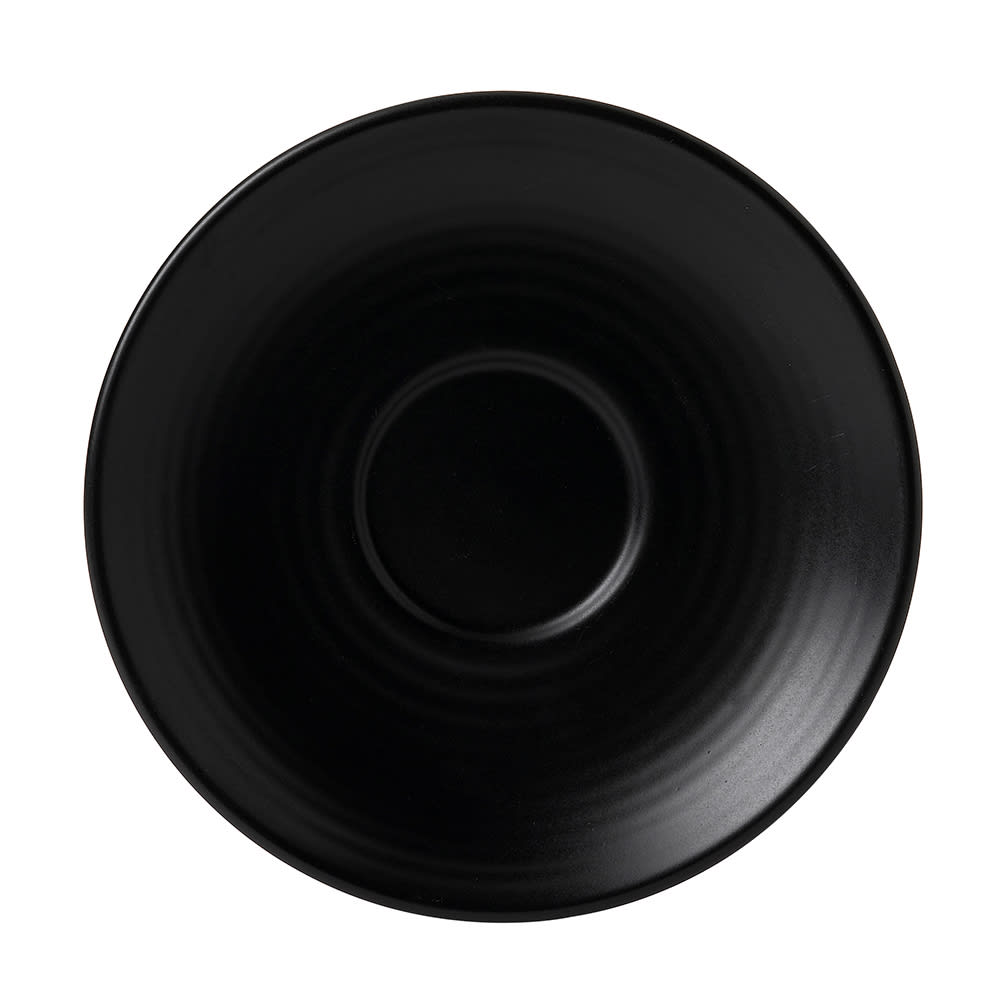 450-FM754 6 3/8" Round Evo Saucer - Ceramic, Jet