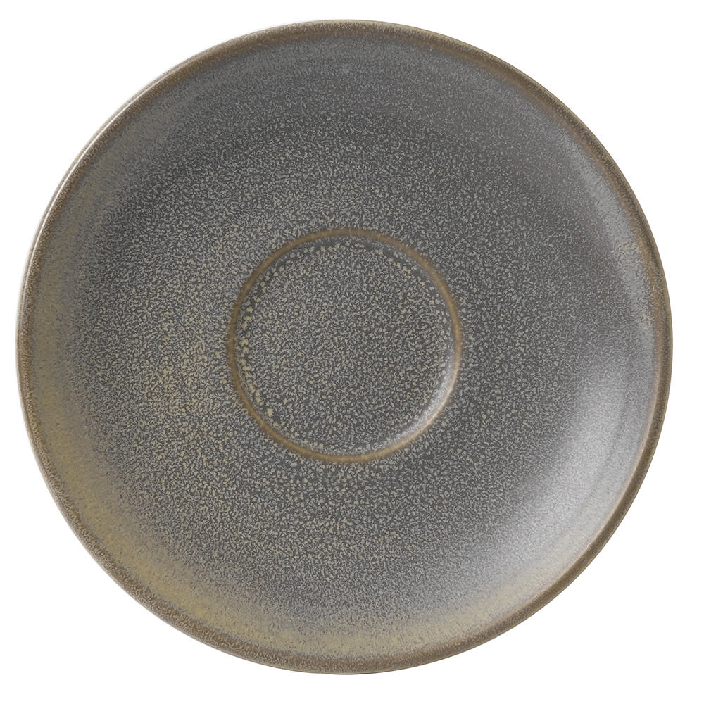 450-FM762 6 3/8" Round Evo Saucer - Ceramic, Granite