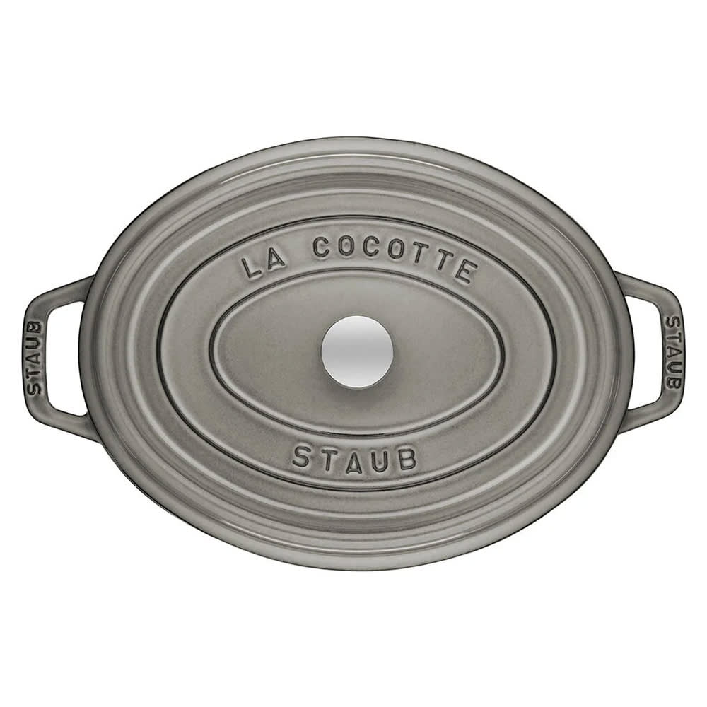 Staub 1 qt Enameled Cast Iron Cocotte w/ Lid, Graphite Gray (1004059)