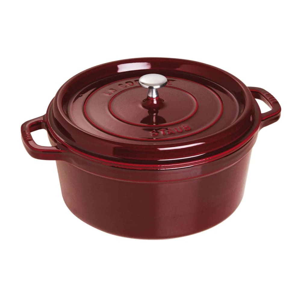 103-1103087 9 qt Enameled Cast Iron Cocotte w/ Lid, Grenadine