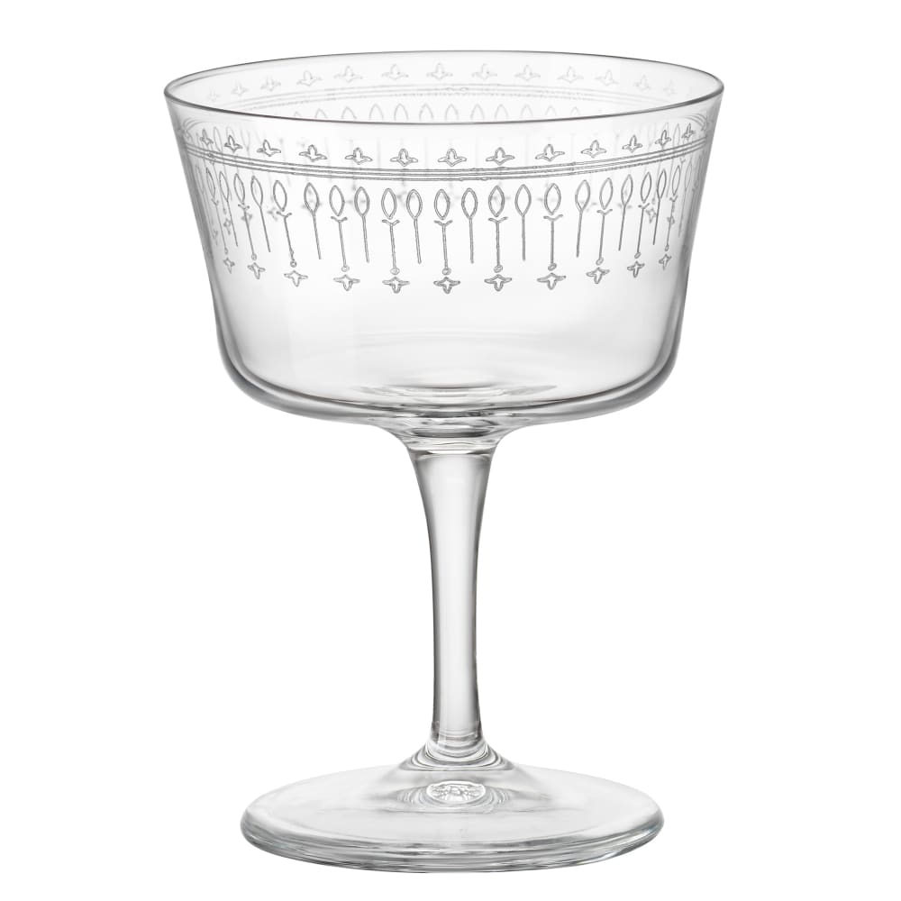 706-49214Q902 7 1/2 oz Novecento Art Deco Fizz Glass