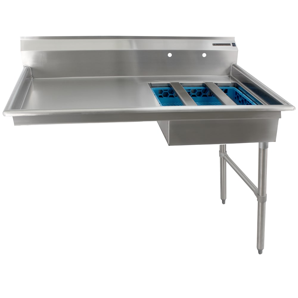 527-SRU 48" Dishtable for Undercounter Type Dishwasher, Sink on Right
