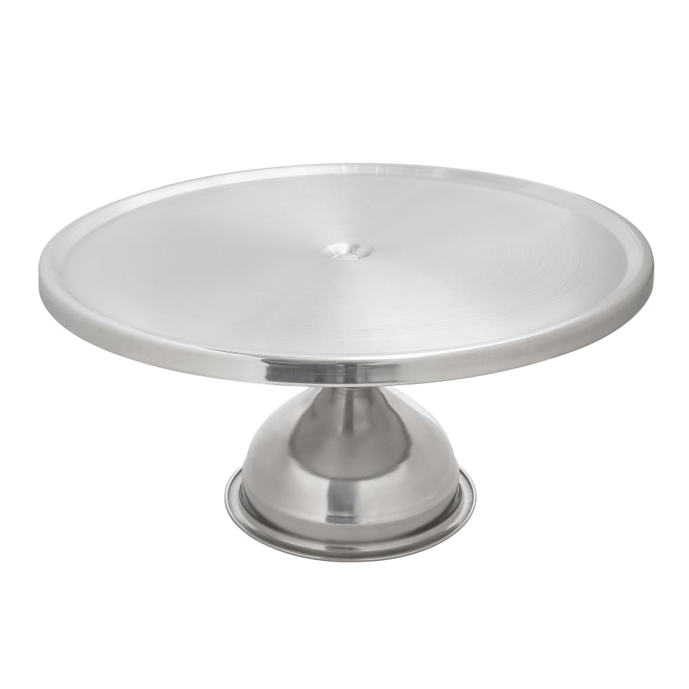 229-821 6 3/4" Stainless Steel Cake Stand, Assembled