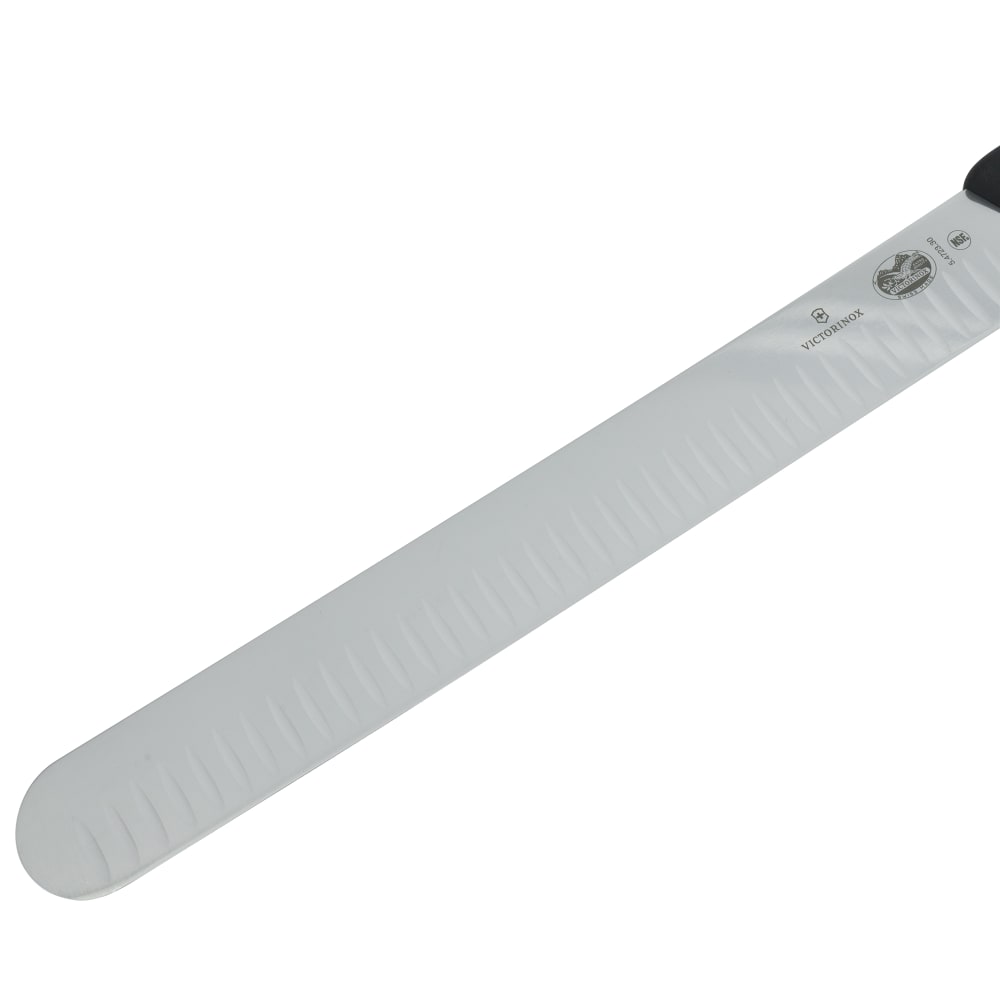 Victorinox 5.4723.30 X5 Granton Edge Slicer Knife w 12 Blade Black Fibrox Nylon Handle