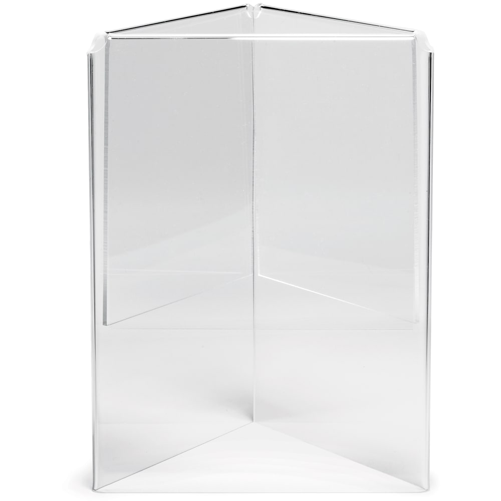 229-50703 Acrylic Menu Holder, 5 x 7", Three-Sided