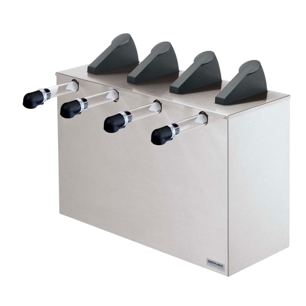 003-07200 Countertop Dispenser w/ (4) Pumps, 1-1/2 Gallon Pouches, 1 oz. Yield, Stainless Base