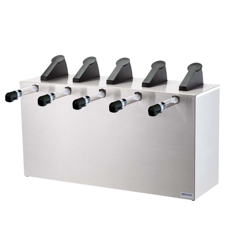 003-07060 SE-5 Server Express w/ (5) Pumps, 1 oz. Yield, Stainless Base & Lid