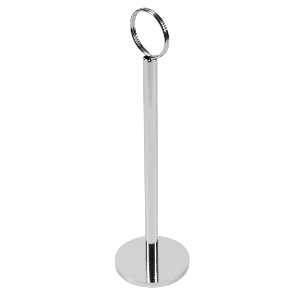 229-1908 Mediterranean Number Stand, 8" Tall, Flat Bottom, Chrome