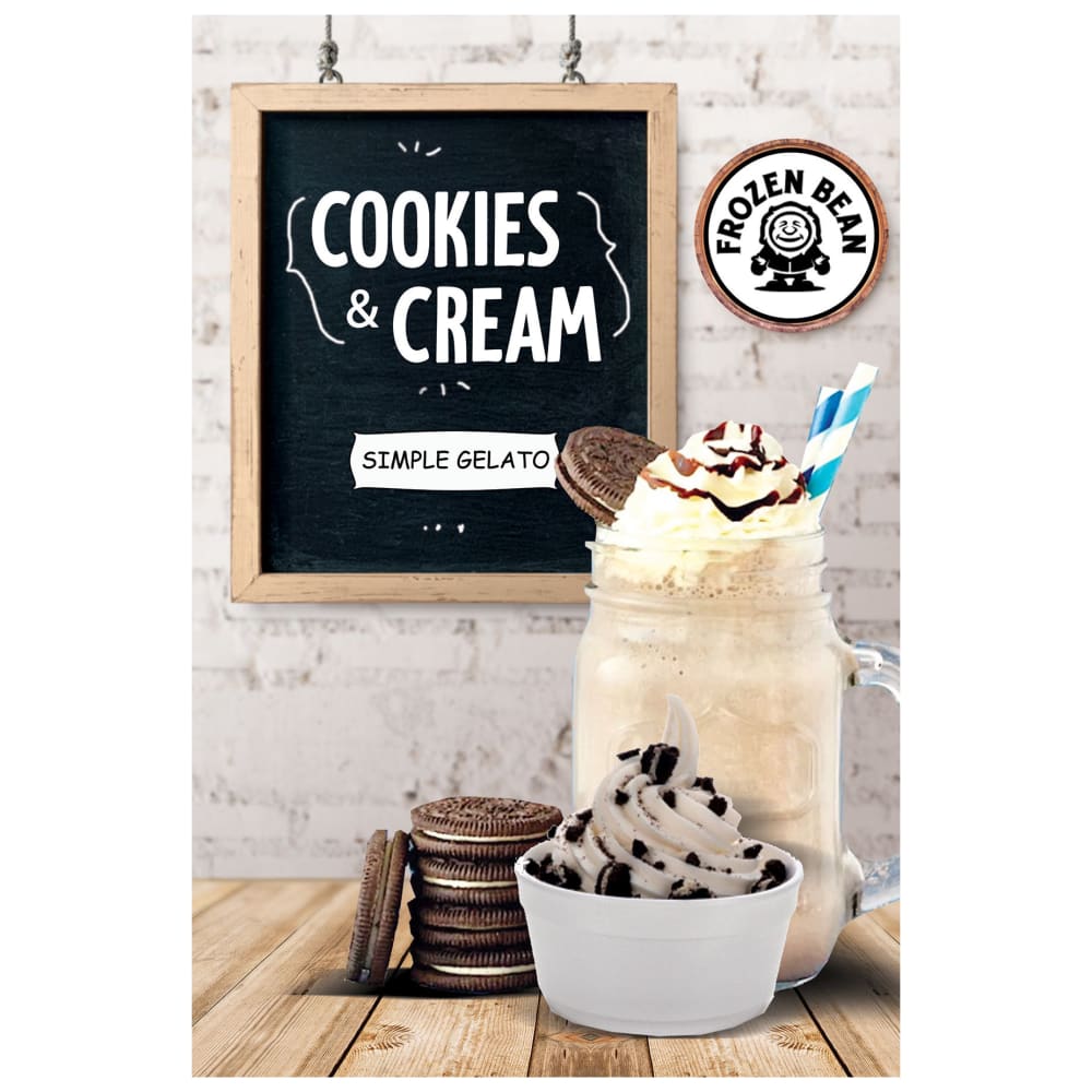 542-FG200005 48 oz Gelato & Ice Cream Mix, Cookies & Crème