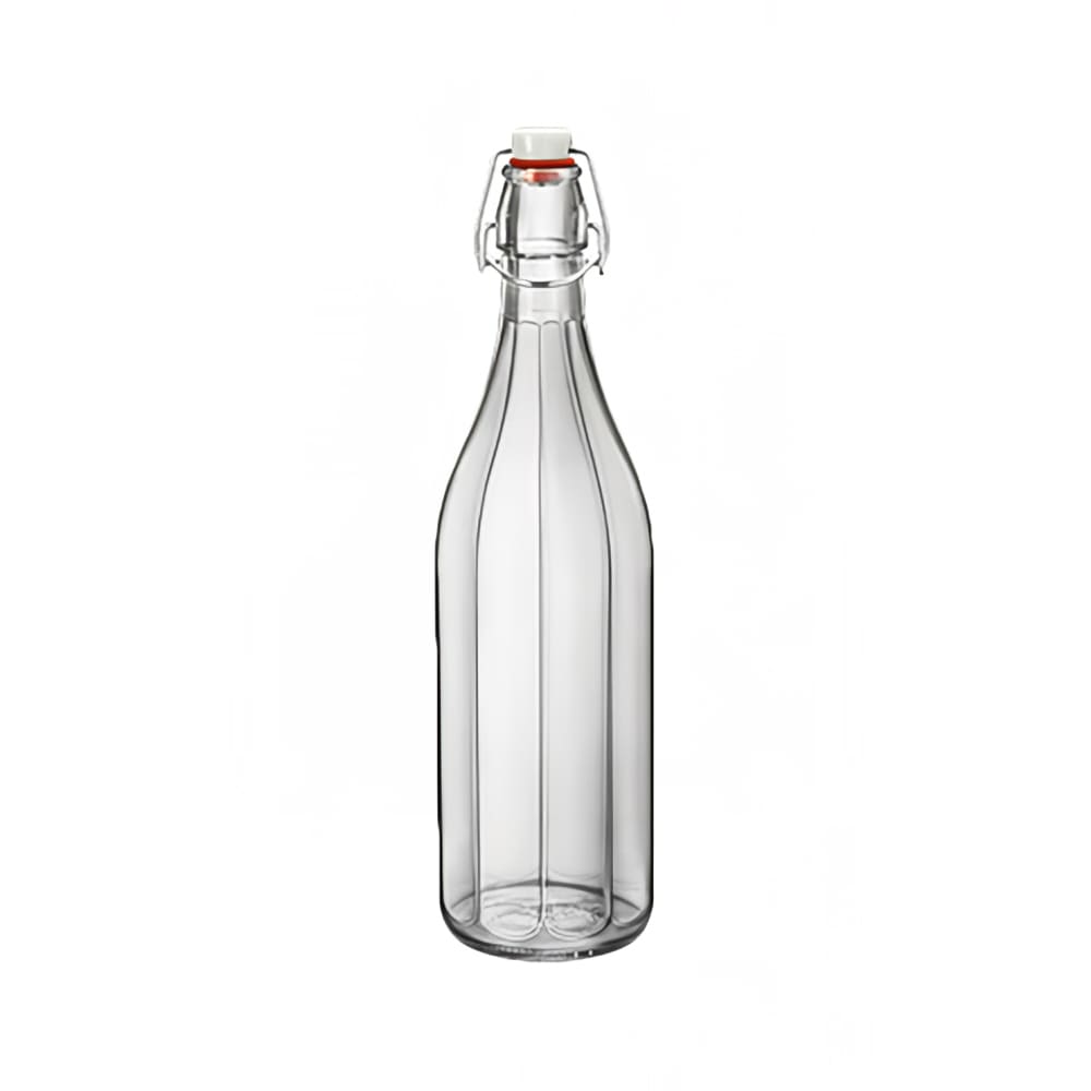 Steelite 34 oz Swingtop Glass Bottle With Chalkboard And Lid