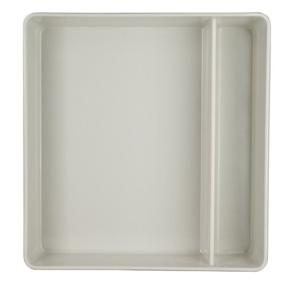 Steelite International 7193TM100 Bento Box 10-1/2L x 10W x 2-3/4H Square (2) Compartments | Plastic/Steel | Commercial Restaurant Supply