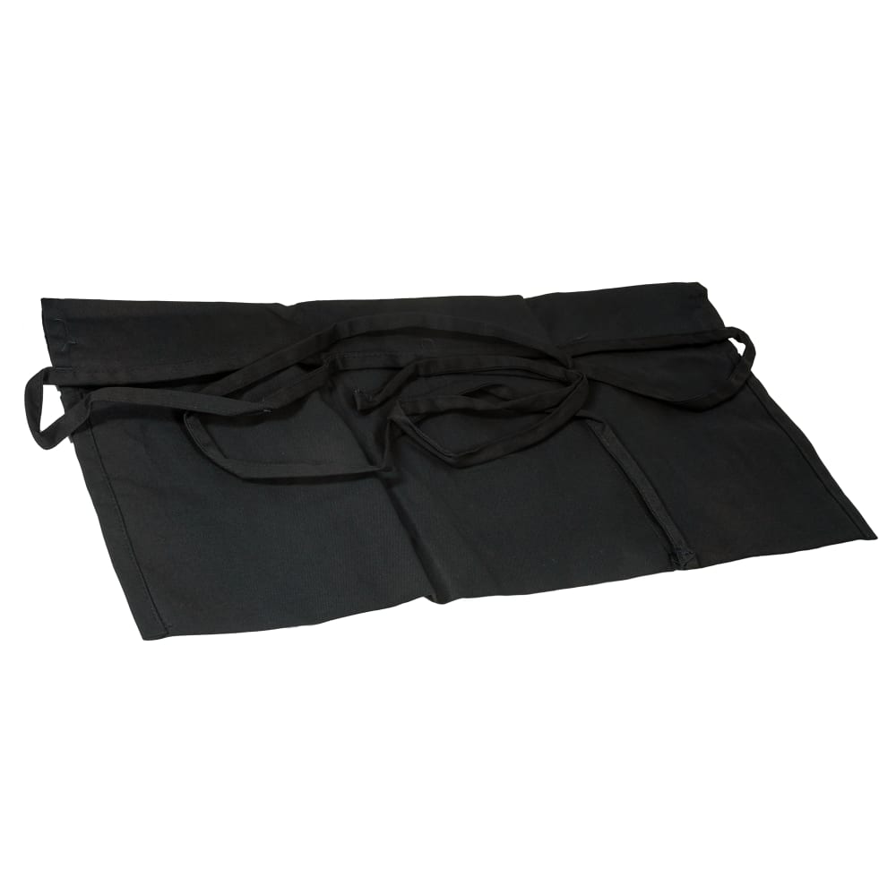 080-WA1221 Cotton Waist Apron,  Black