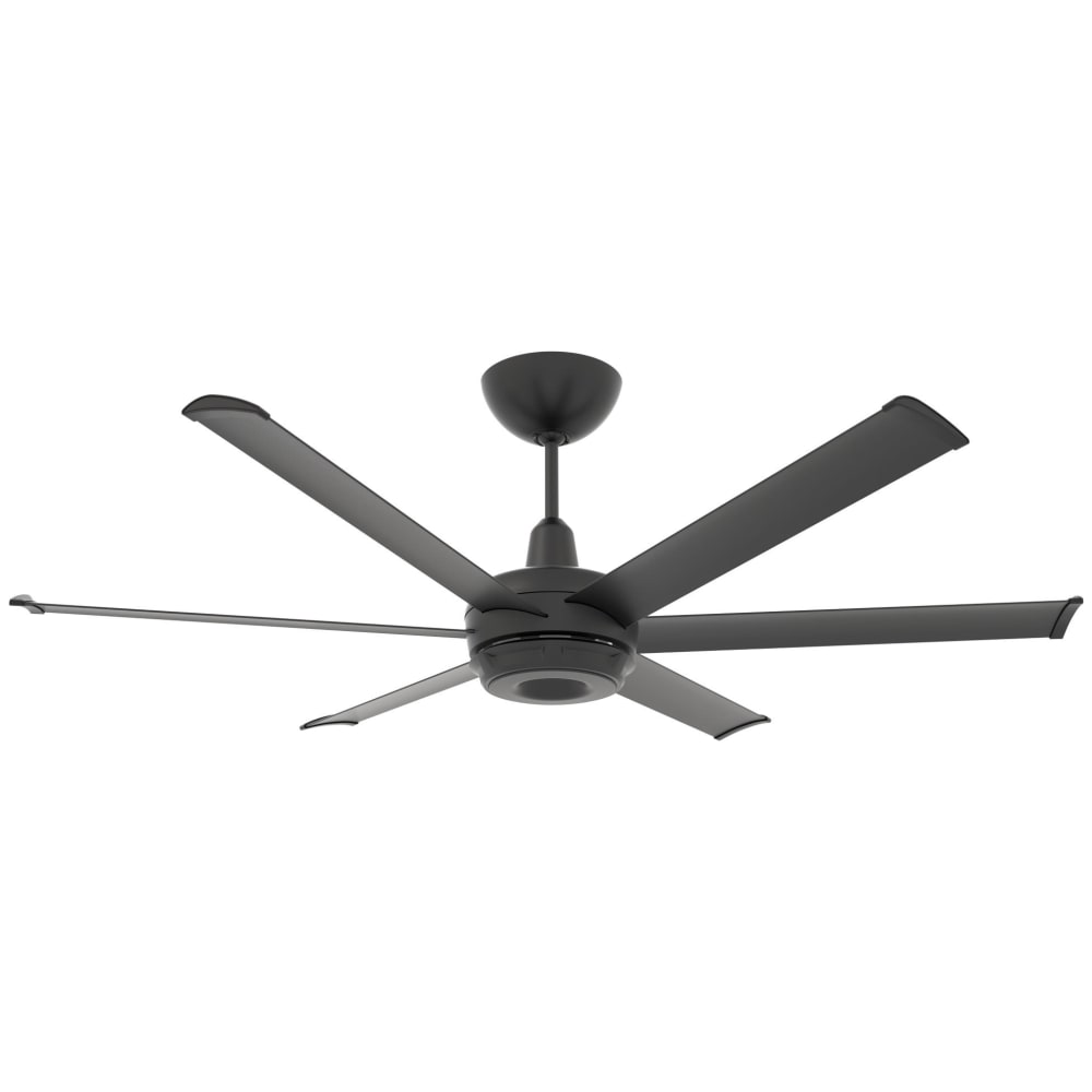 541-052306A786I07S34 60" es6 Indoor/Outdoor Ceiling Fan w/ 7" Downrod, Black