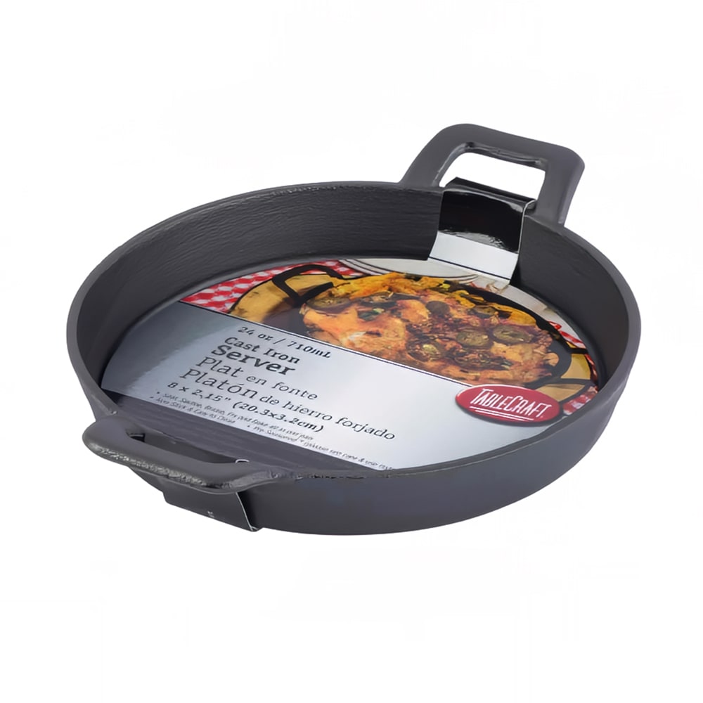 Tablecraft CW30108 Black 11 oz. Cast Iron Mini Skillet