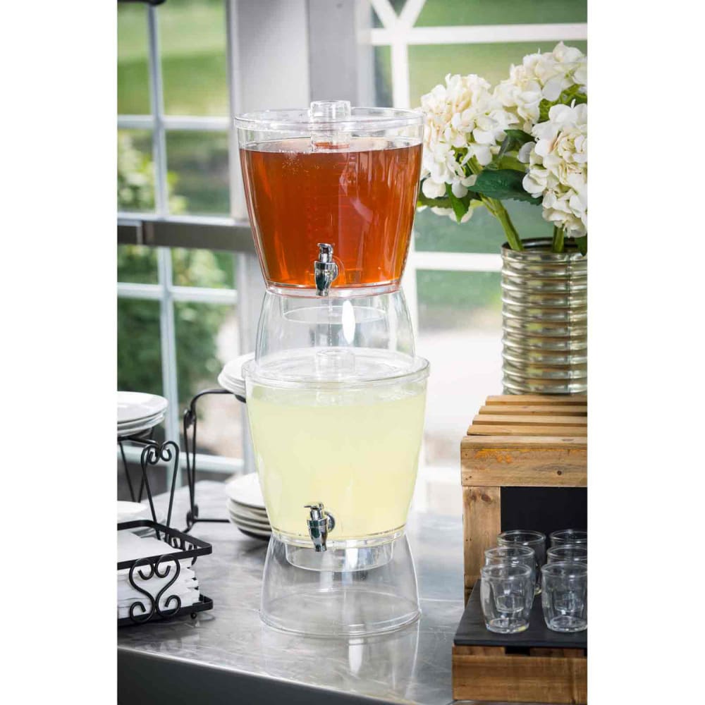 Service Ideas CBDRP3BL Beverage Dispenser Round Plastic 3 Gal