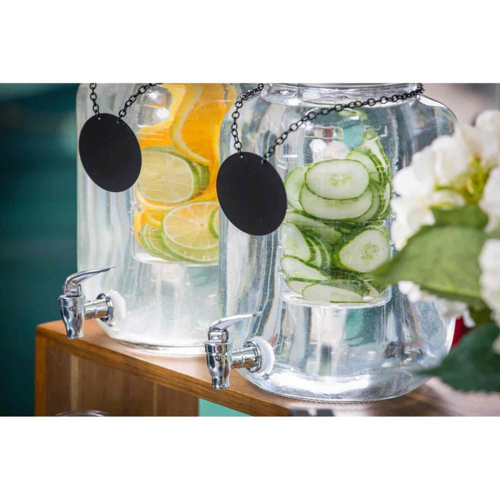 Nantucket Glass Drink Dispenser On Stand