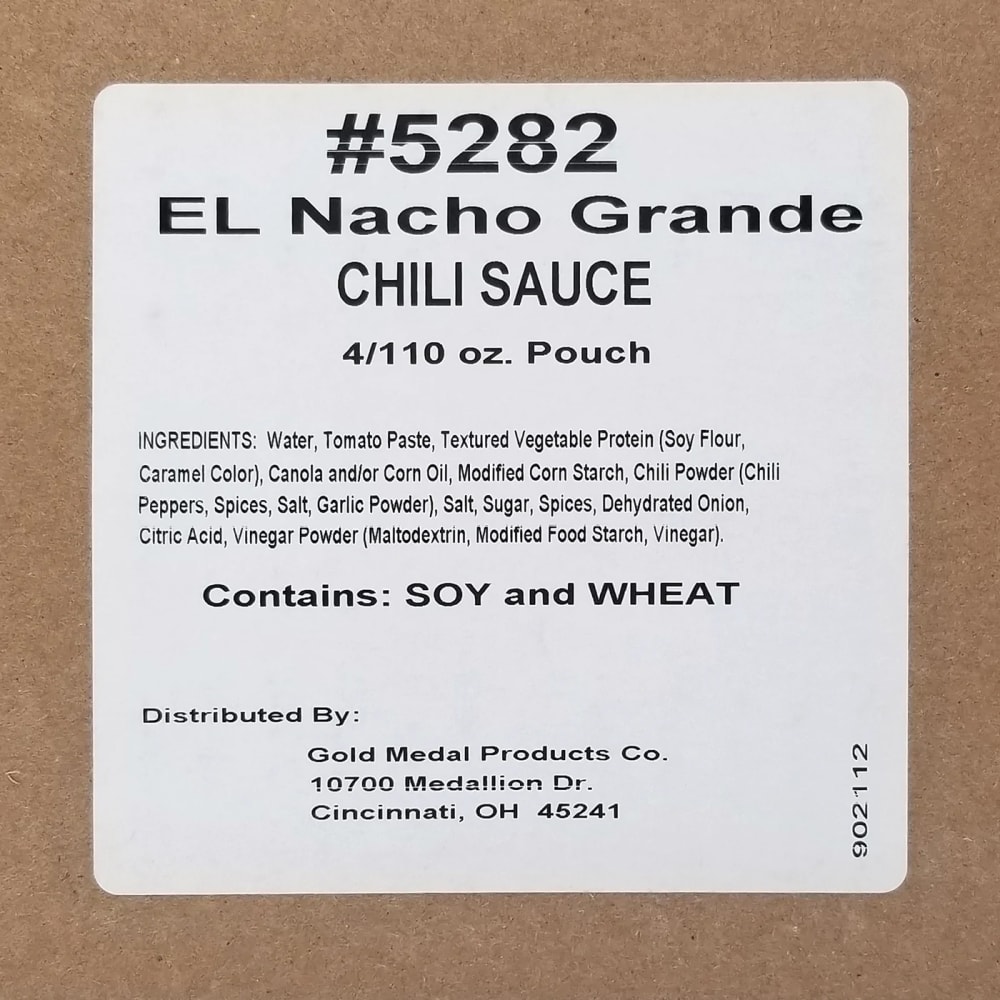 Gold Medal 5282 Chili for Warmer/Dispensers w/ (4) 106 oz Bags