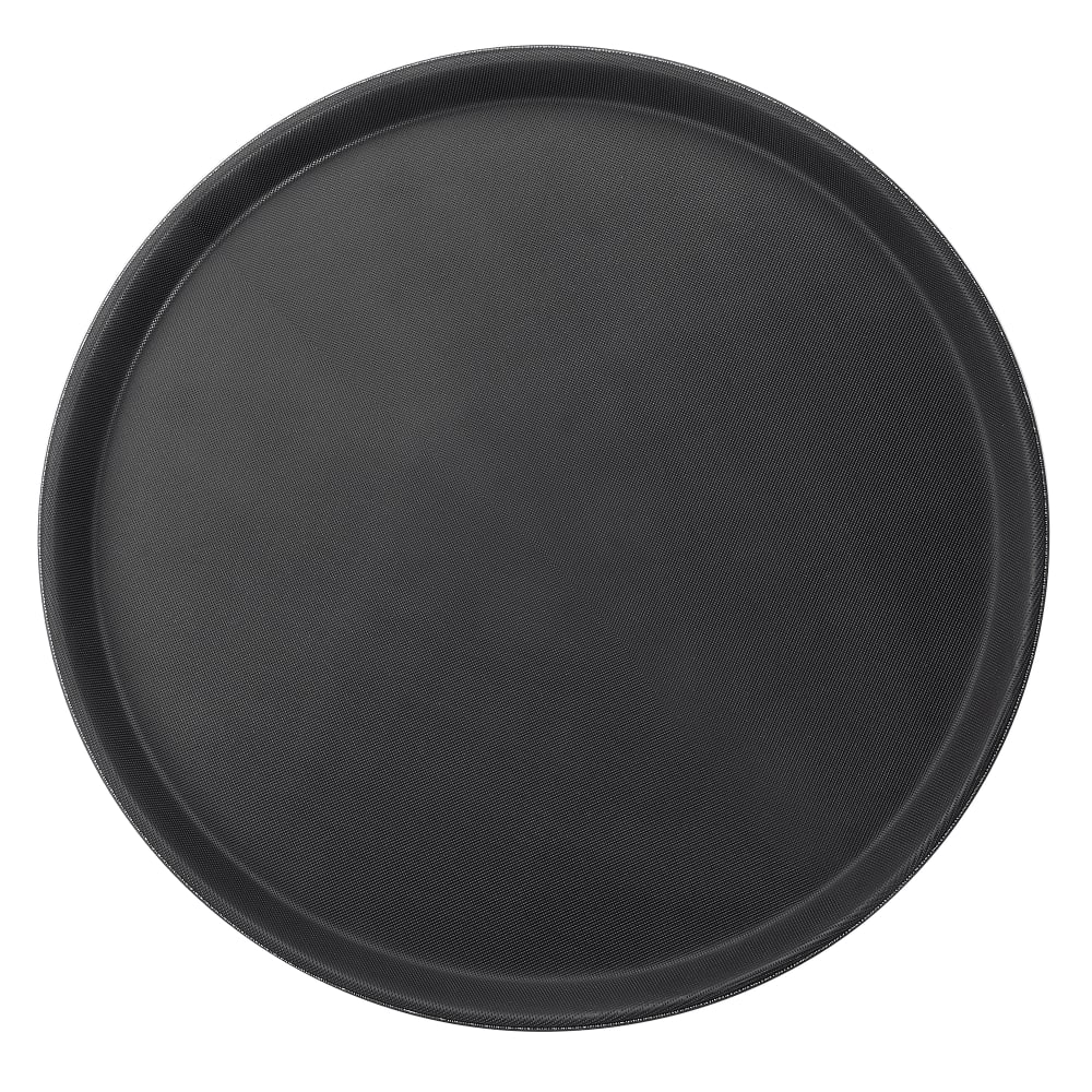 080-TRH16K 16" Round Easy Hold Tray, Black