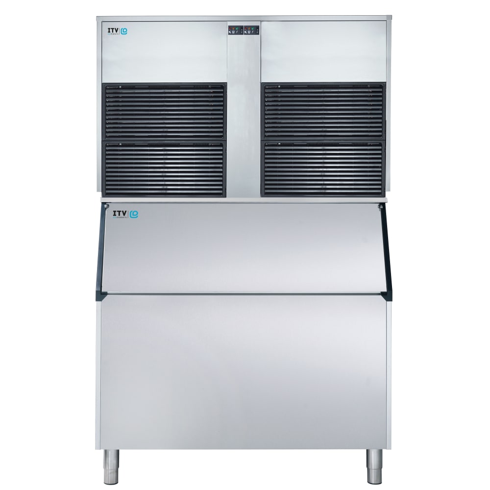ITV Ice Makers IQ2700A/S1050 2860 lb Ice Queen Flake Ice Machine w/ Bin - 1048 lb Storage, Air Cooled, 208-230v/3ph