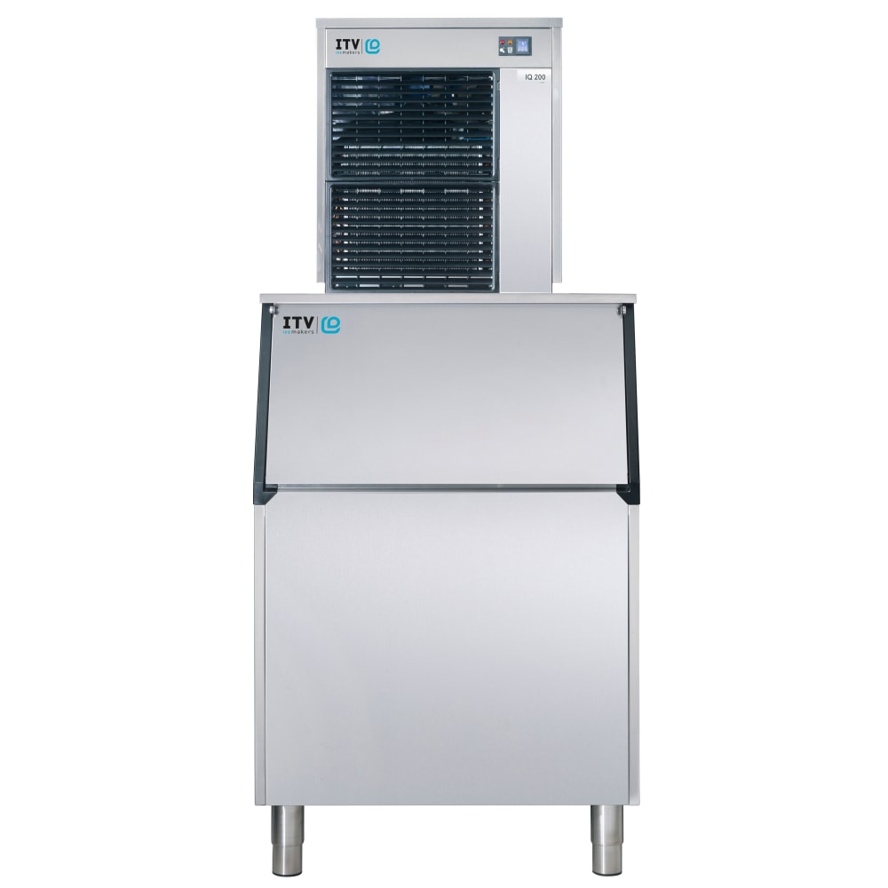 ITV Ice Makers IQ500A/S500 675 lb Ice Queen Flake Ice Machine w/ Bin - 507 lb Storage, Air Cooled, 208-230v/1ph