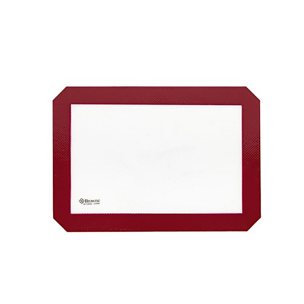 158-58132642 Rectangular Baking Mat - 16 1/2" x 11 3/5", Fits 1/2 Size Sheet Pan, Silic...