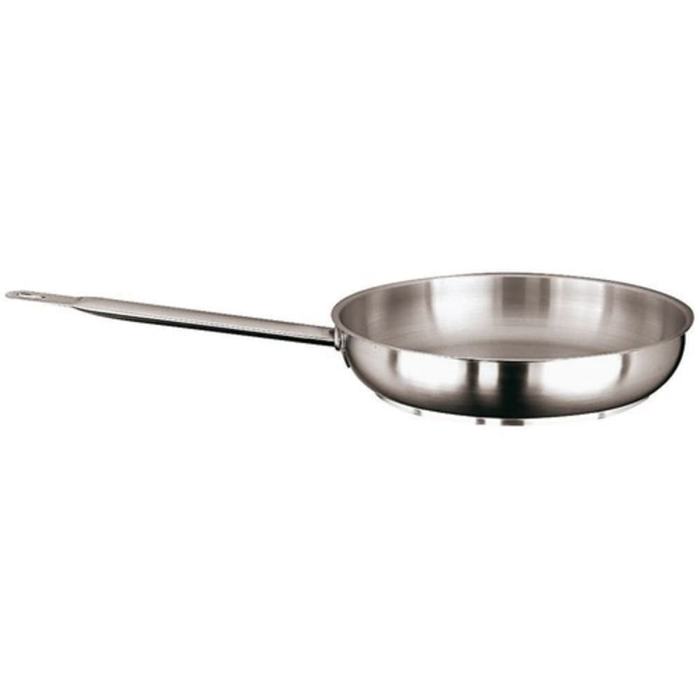 095-1111424 9 1/2" Stainless Steel Frying Pan w/ Hollow Metal Handle