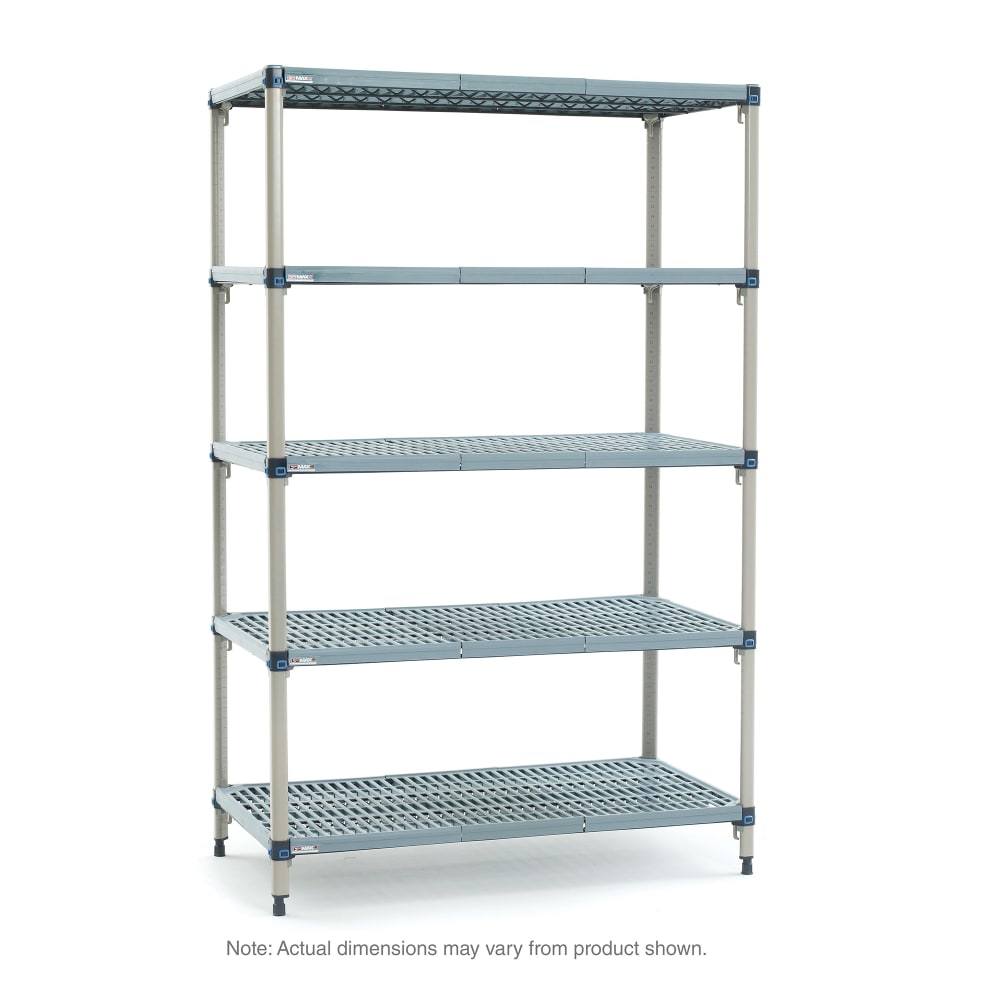 001-5Q327G3 MetroMax® Q Polymer Louvered Shelf Kit - 30"W x 18"D x 74"H