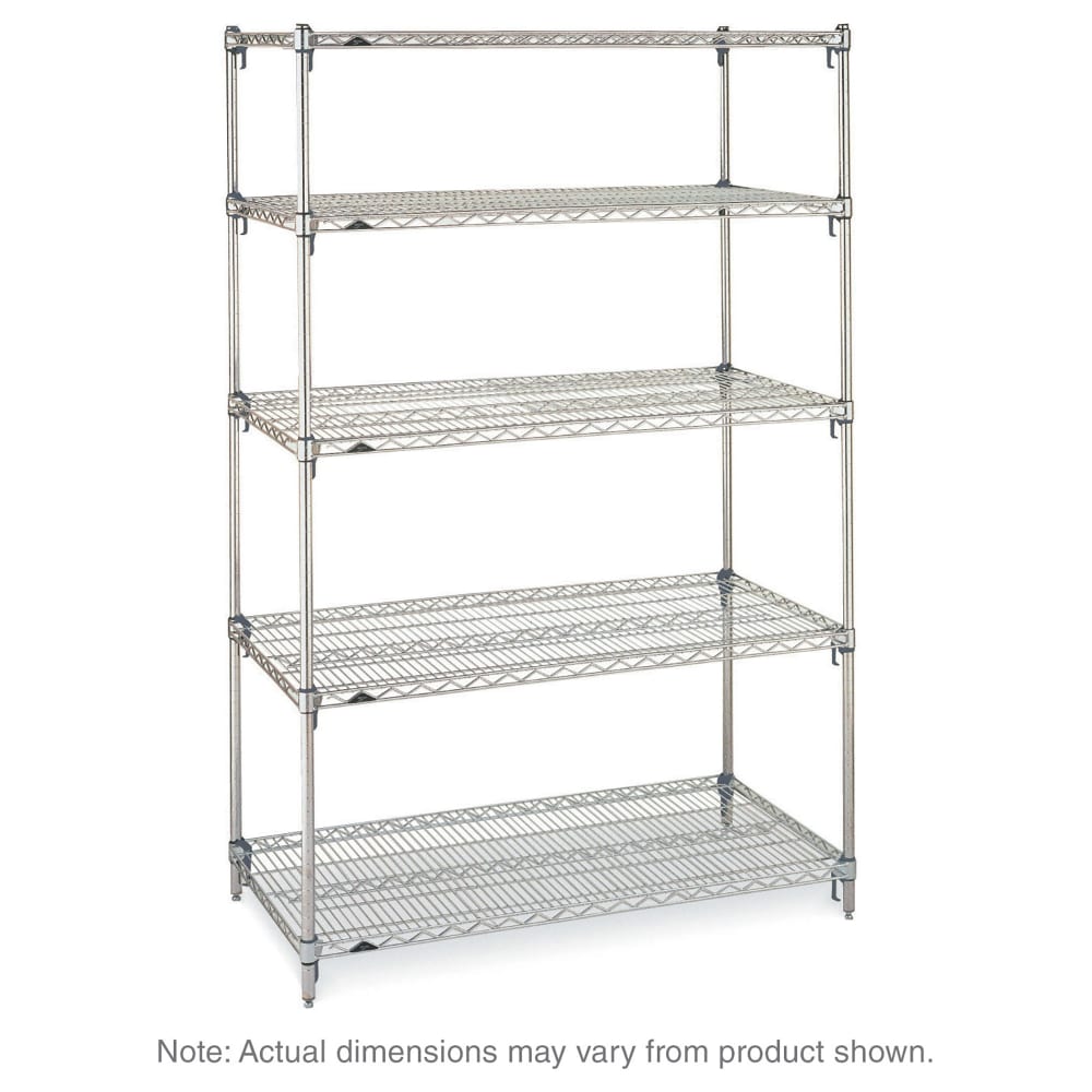 001-5A547C Super Adjustable Super Erecta® Chrome Wire Shelf Kit - 42"W x 24"D x 74&quot...