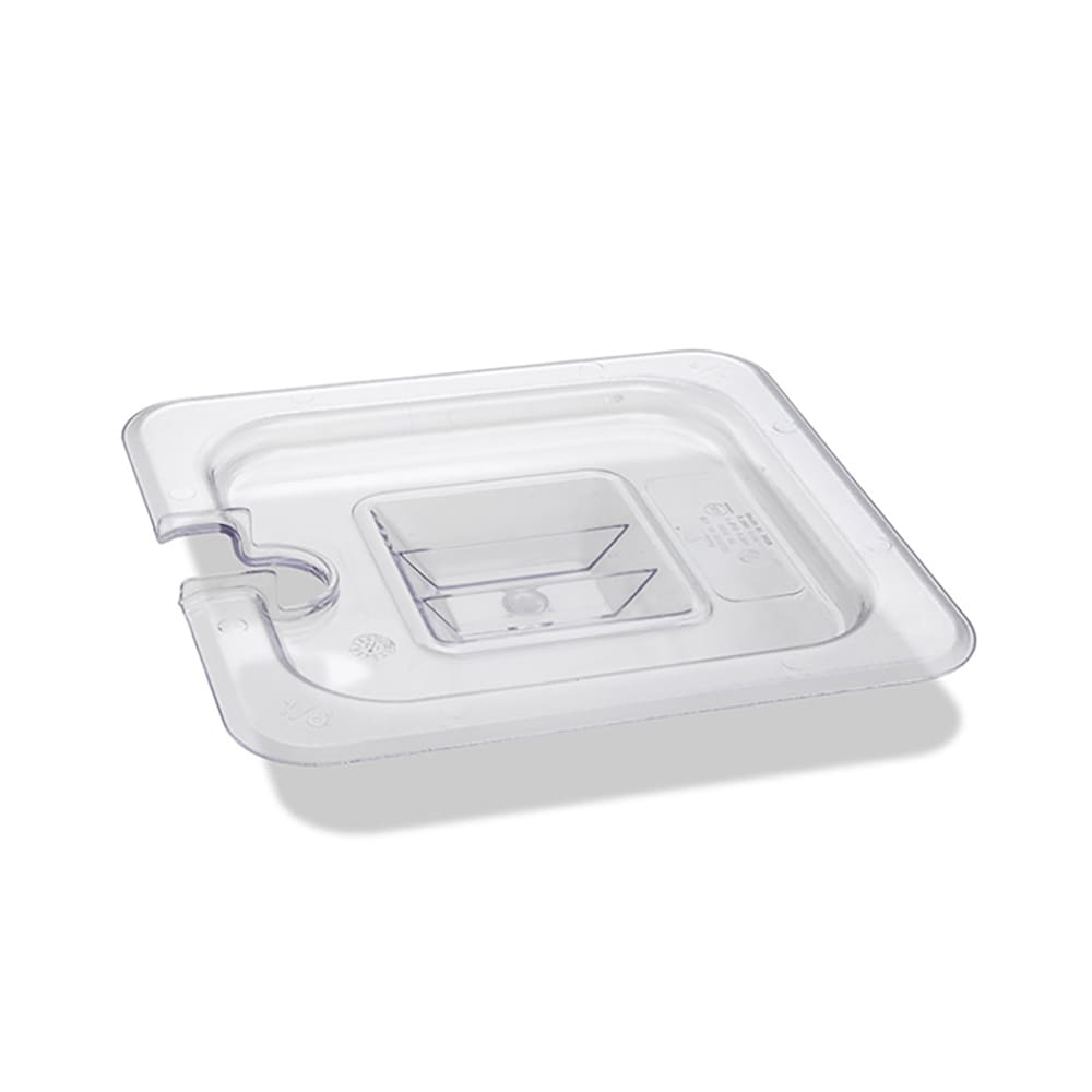 137-FPC6S Sixth Size Food Pan Cover - Polycarbonate, Clear
