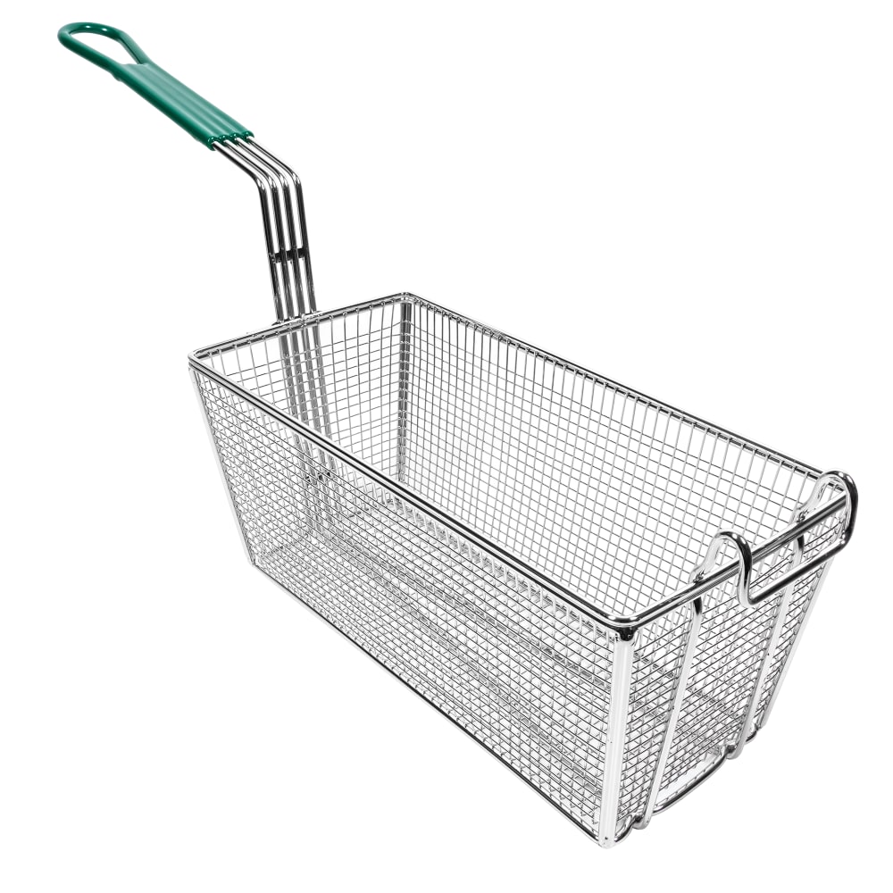 080-FB30 Fryer Basket w/ Coated Handle & Front Hook, 13 1/4" x 6 1/2" x 6"