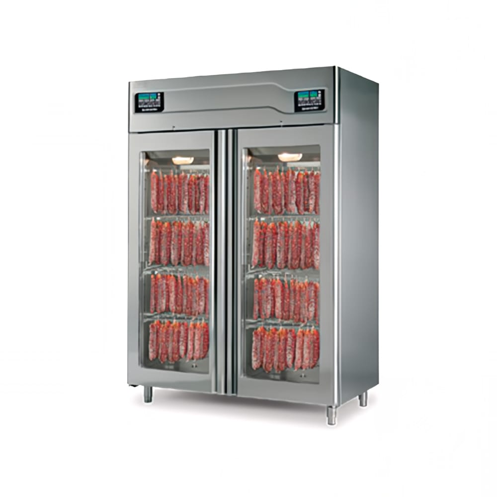 Omcan 41262 Stagionello Evo® Meat Curing Cabinet - 220lb + 220lb Capacity, 220v