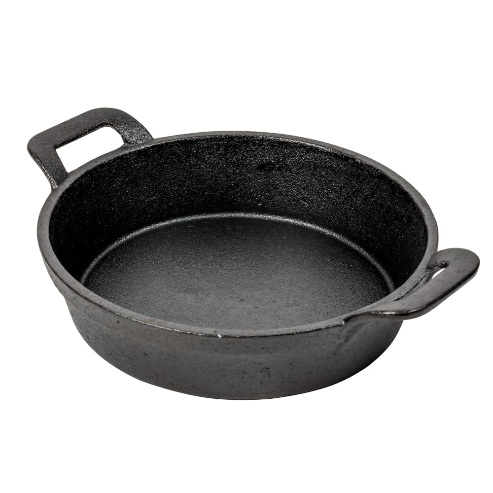 229-CW30140 28 oz Mini Round Server w/ Handles, 9" Diameter, Cast Iron