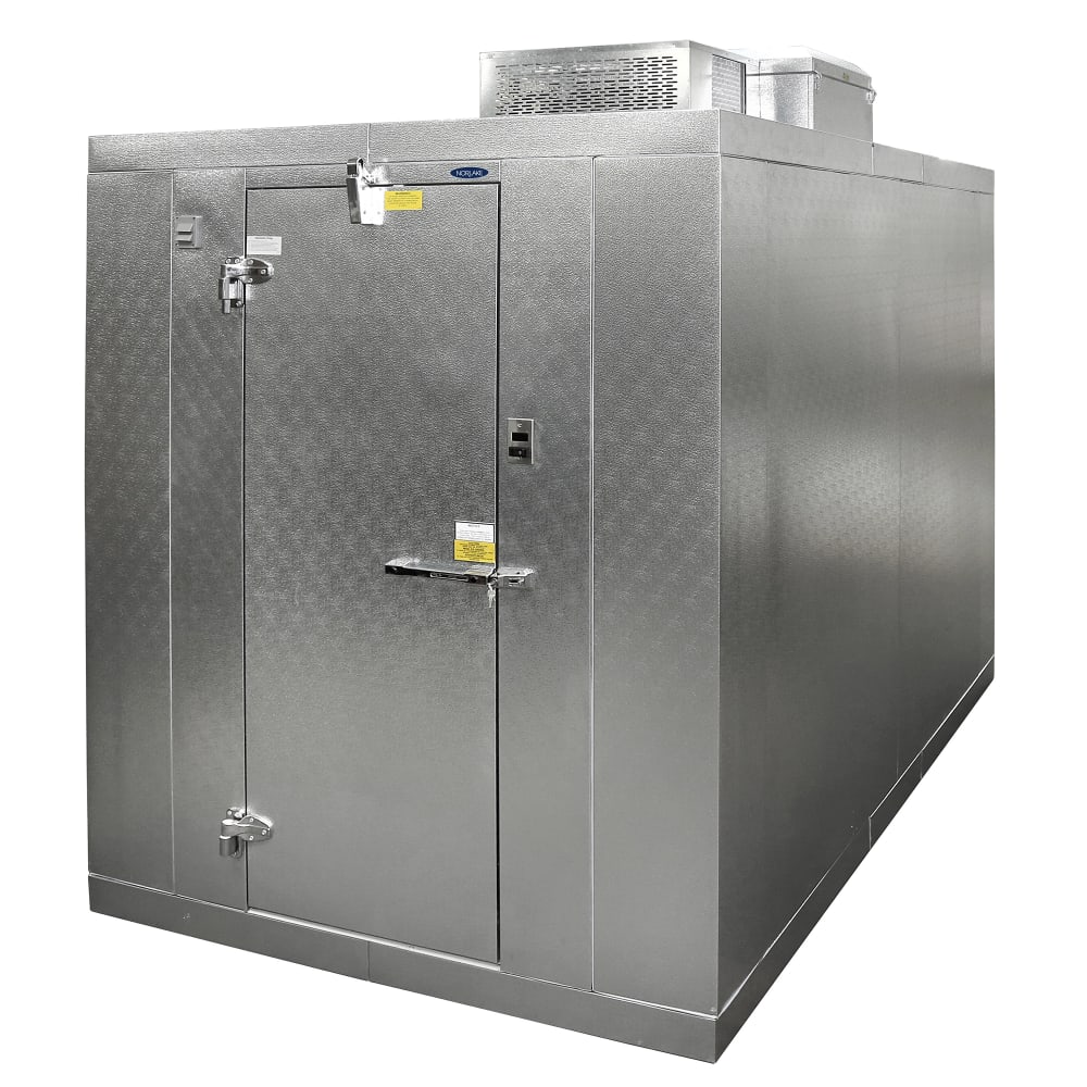 378-KLB7766C 6' x 6' Indoor Walk-In Cooler w/ Top-Mounted Compressor - Floor