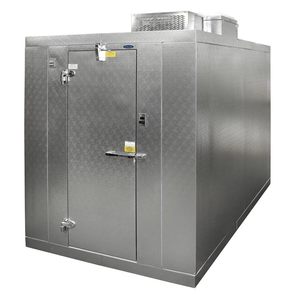 378-KLB812CLH 8' x 12' Indoor Walk-In Cooler w/ Top-Mounted Compressor - Floor