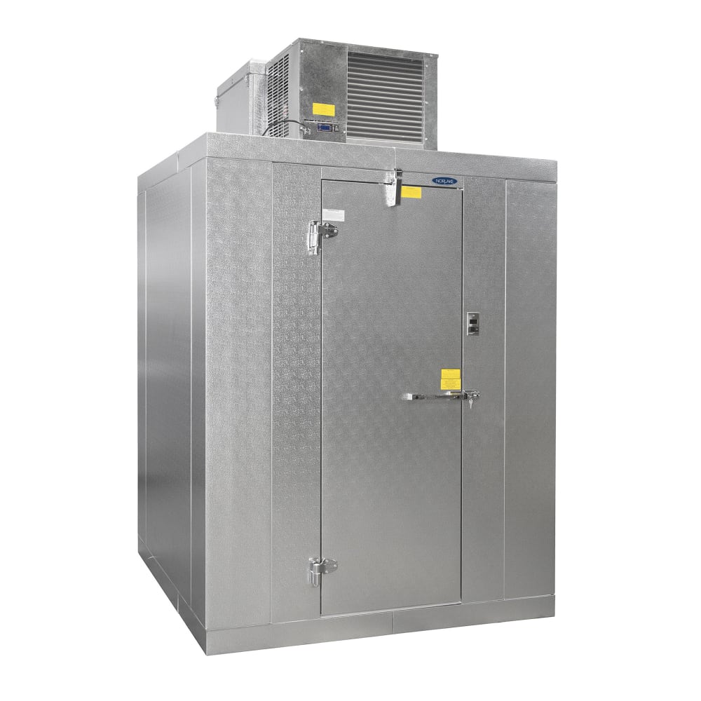 378-KLF7766CR 6' x 6' Indoor Walk-In Freezer w/ Top-Mounted Compressor - Floor